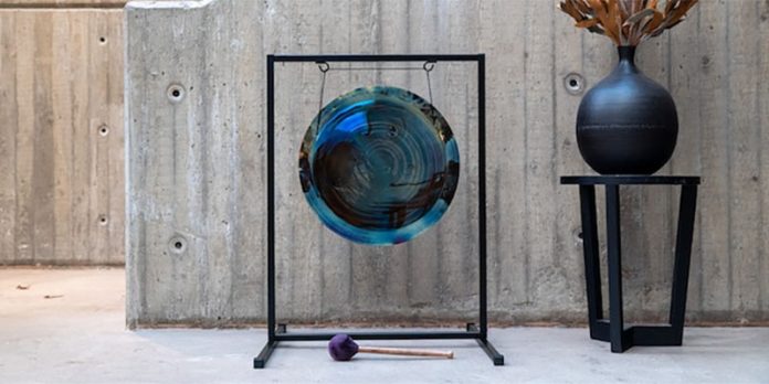 The Water Gong is a travel-sized, musical instrument d